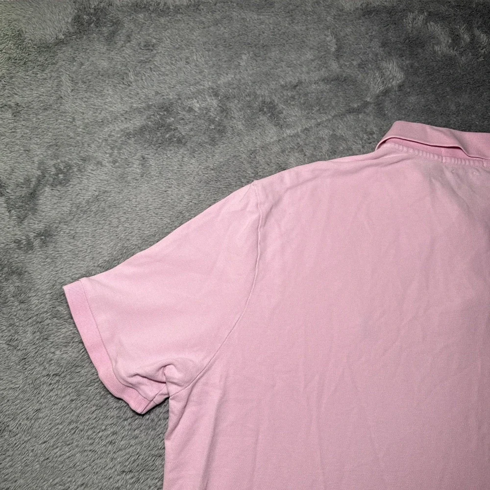 Polo Ralph Lauren Men's XL Light Pink Classic Fit Short Sleeve Shirt Blue Pony